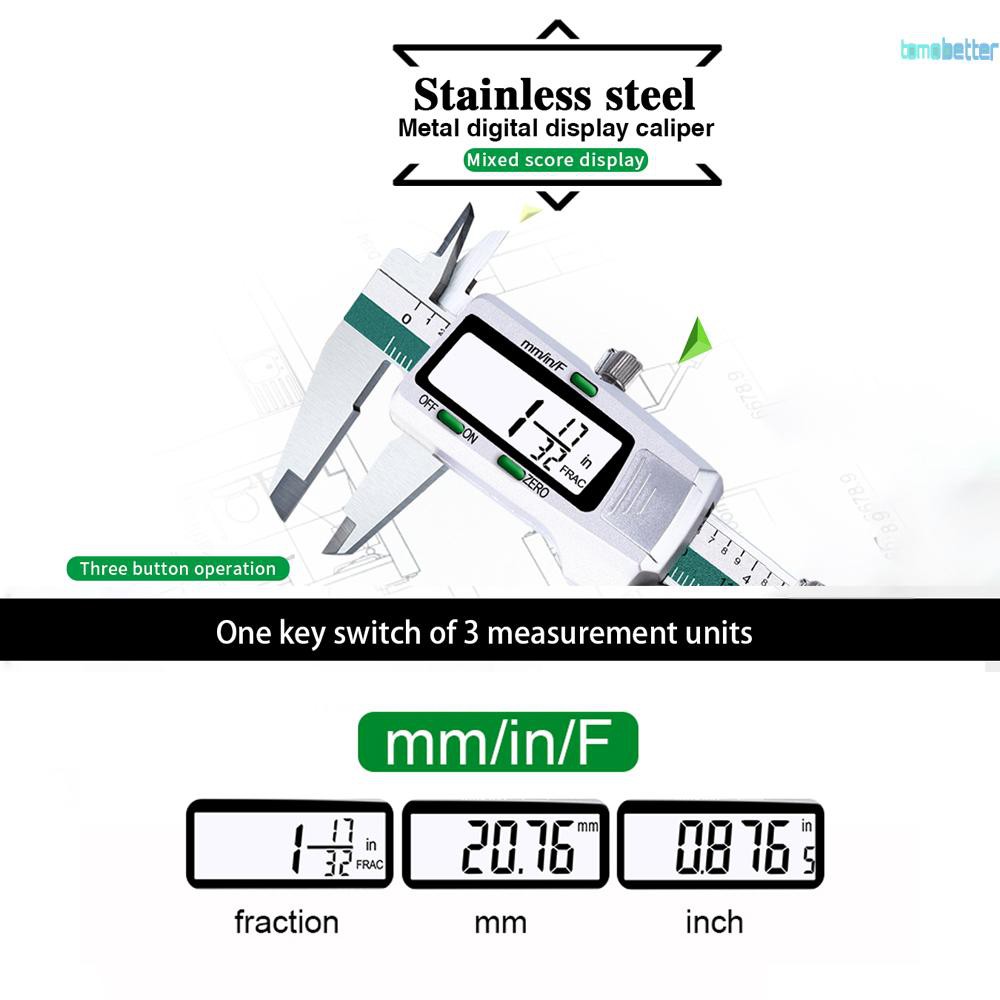 Stainless Steel High Accuracy Electronic LCD Digital Display Slide ...
