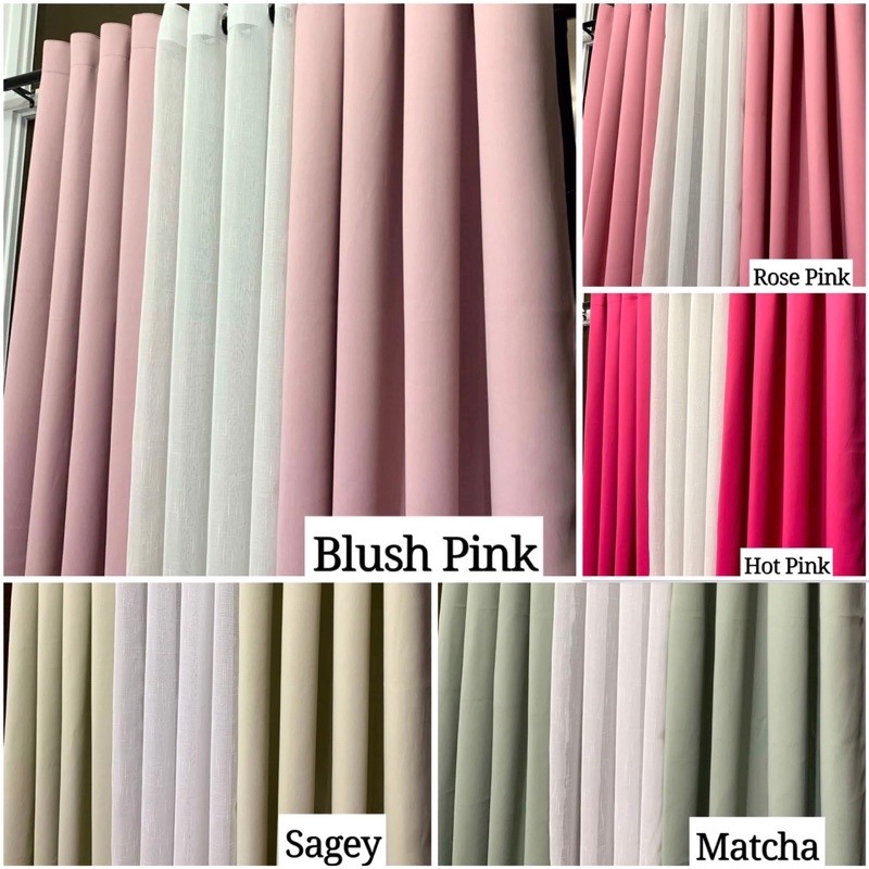 Korean Blackout Curtain 6ft.&7ft. (per pc.) Part 2 | Shopee Philippines