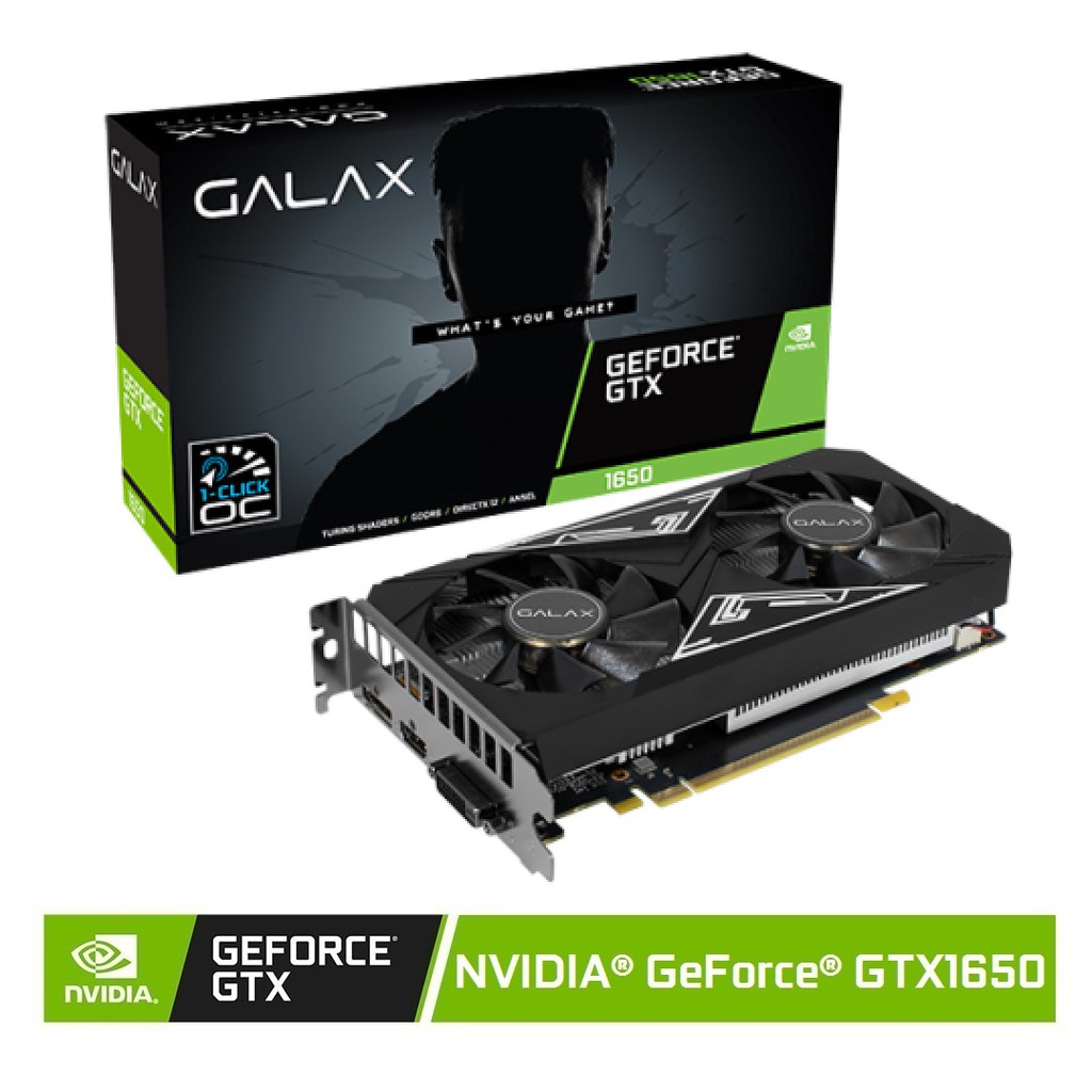 Galax GeForce® GTX 1650 EX PLUS (1-Click OC) 4GB Graphic Card | Shopee ...