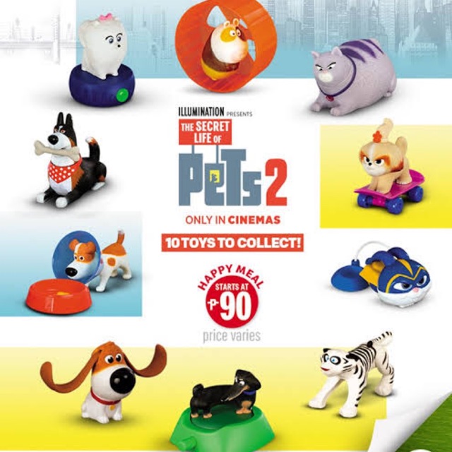 Mcdonalds secret life of pets store 2 toys