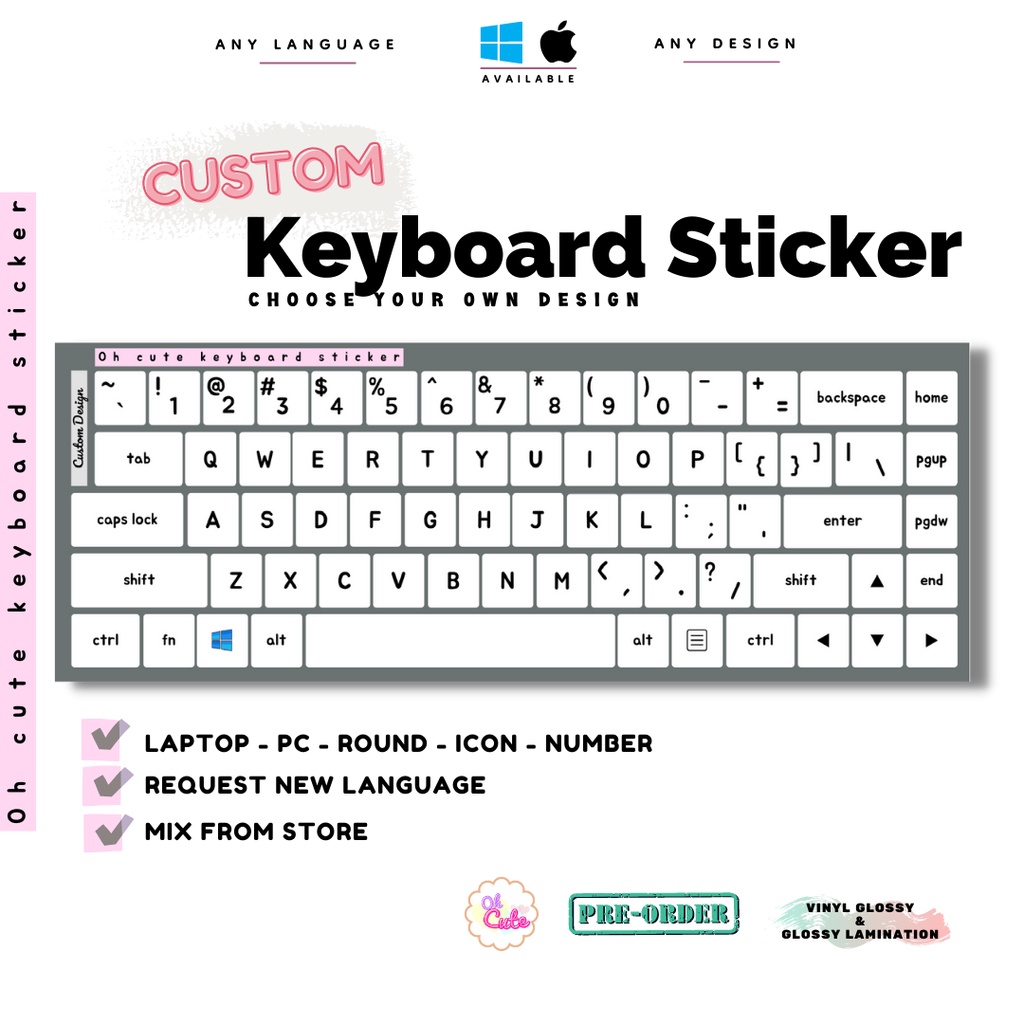 Custom Keyboard Sticker Shopee Philippines