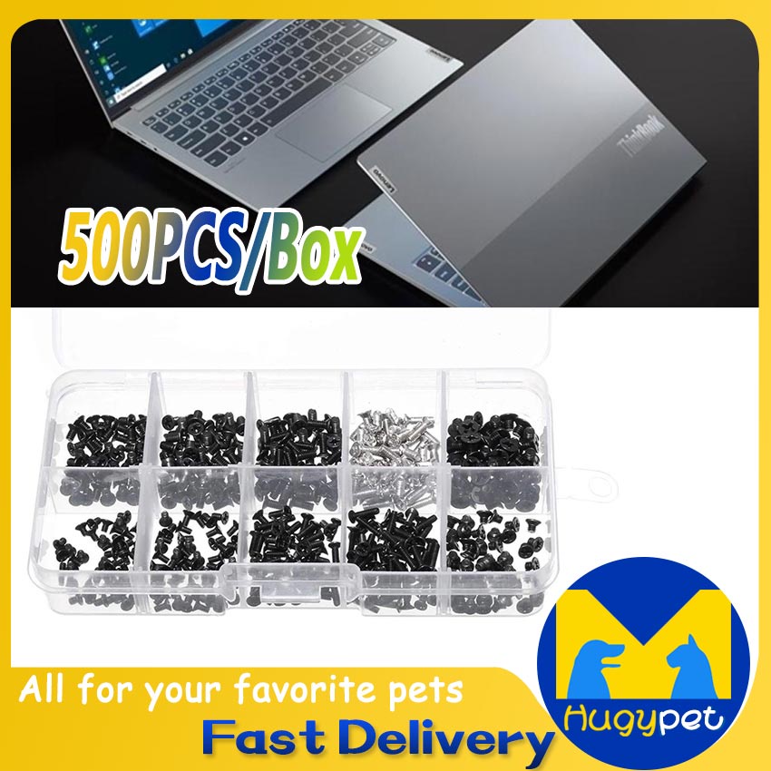 500Pcs Screw Flat Head Phillips Screws Laptop Notebook Screws Set Kit ...
