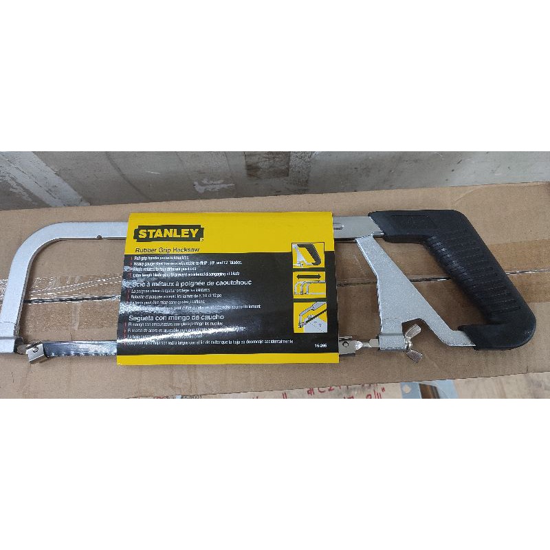 Stanley 51-265 Hacksaw with Adjustable Steel Frame 4 Directions Rubber ...