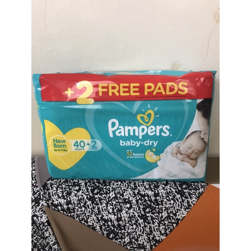 Pampers Baby Dry Taped Diapers New Born 40s | Shopee Philippines