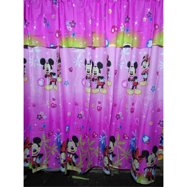 2pcs no ring curtains (characters) | Shopee Philippines