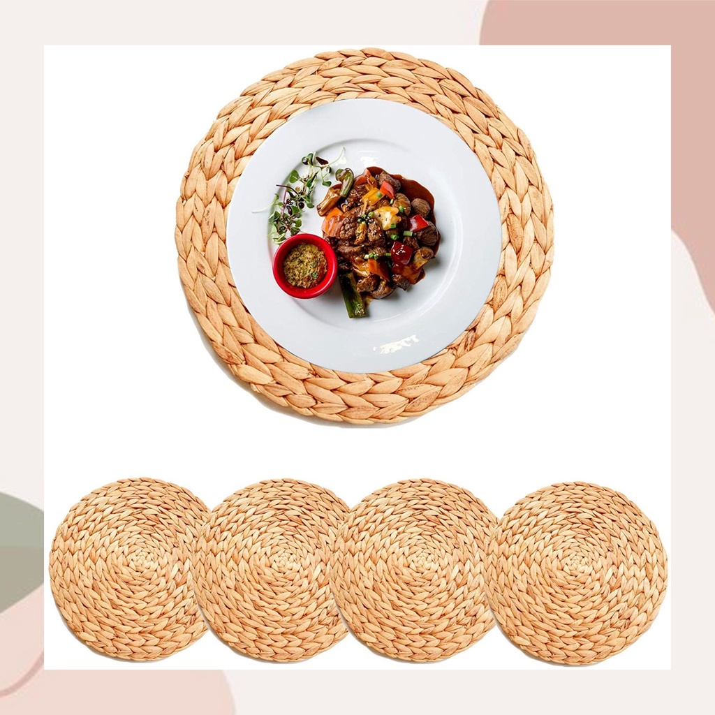 Native Round Placemat Handmade 2in1 set of Placemat 14