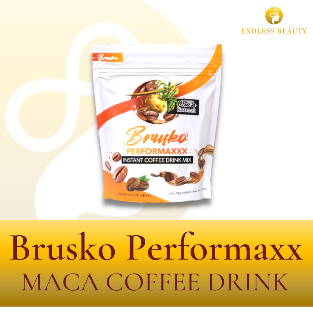 ENDLESS BEAUTY Brusko Performaxx Instant Coffee Drink Mix with Maca ...