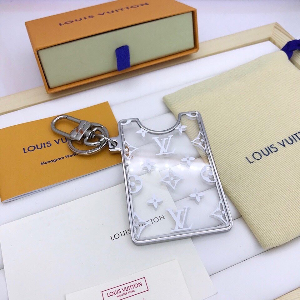 Louis Vuitton Louis Vuitton Porto Clé Prism ID Keychain M68285
