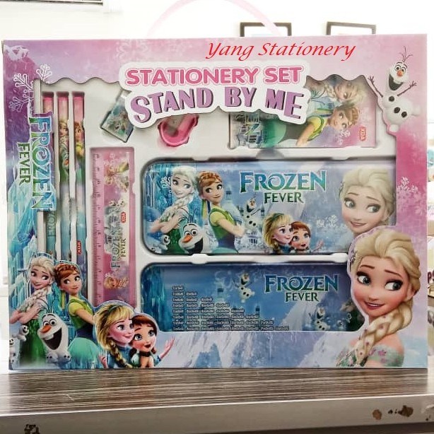 FROZEN Elsa & Anna/ SPIDERMAN/ DISNEY CARS STATIONERY SET Pencil Case ...