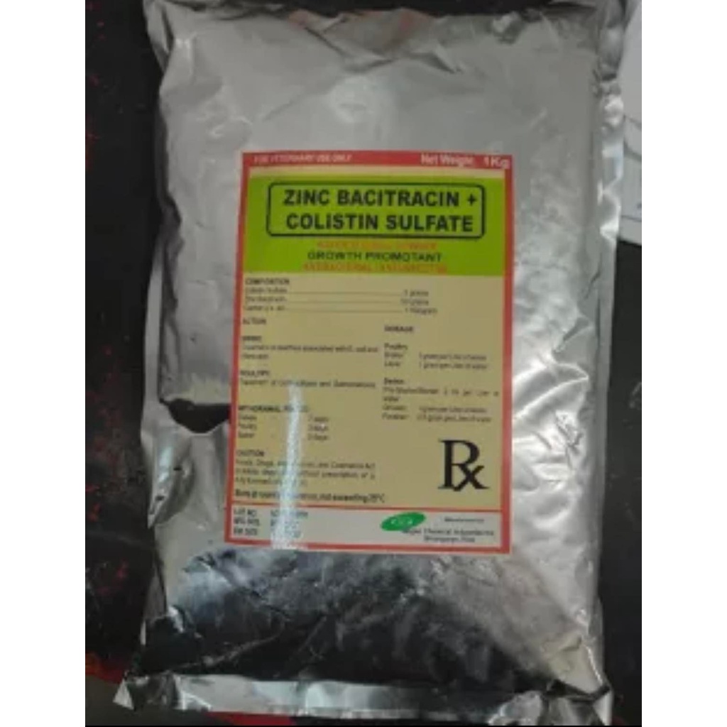 ZINC BAC + COLI WATER SOLUBLE FOR ANIMALS 1KG FOIL | VETERINARY ...