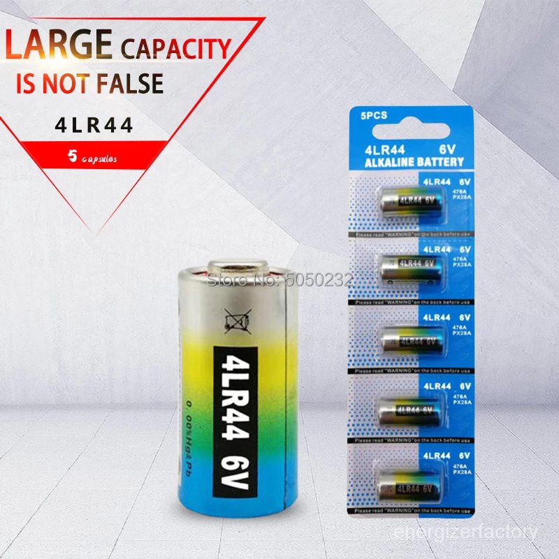 6V 4LR44 alkaline dry battery A544V A55 4034PX PX28A L1325 4AG13 544 ...