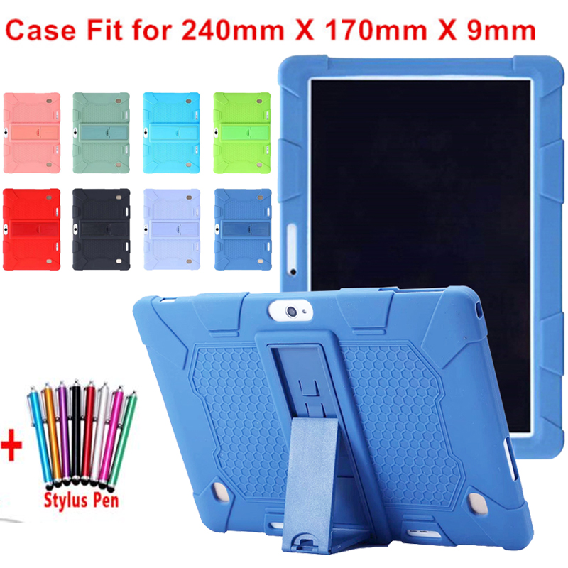 Funda Tablet 10.1 Universal Case Soft Silicone for 10 10.1 inch Android  Tablet PC Soft Shockproof Cover Case L 9.44in W 6.69inch