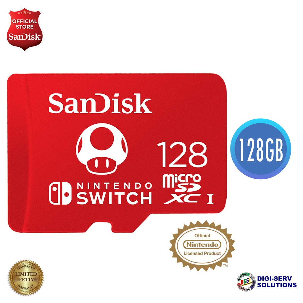 Nintendo switch micro clearance sd 128gb