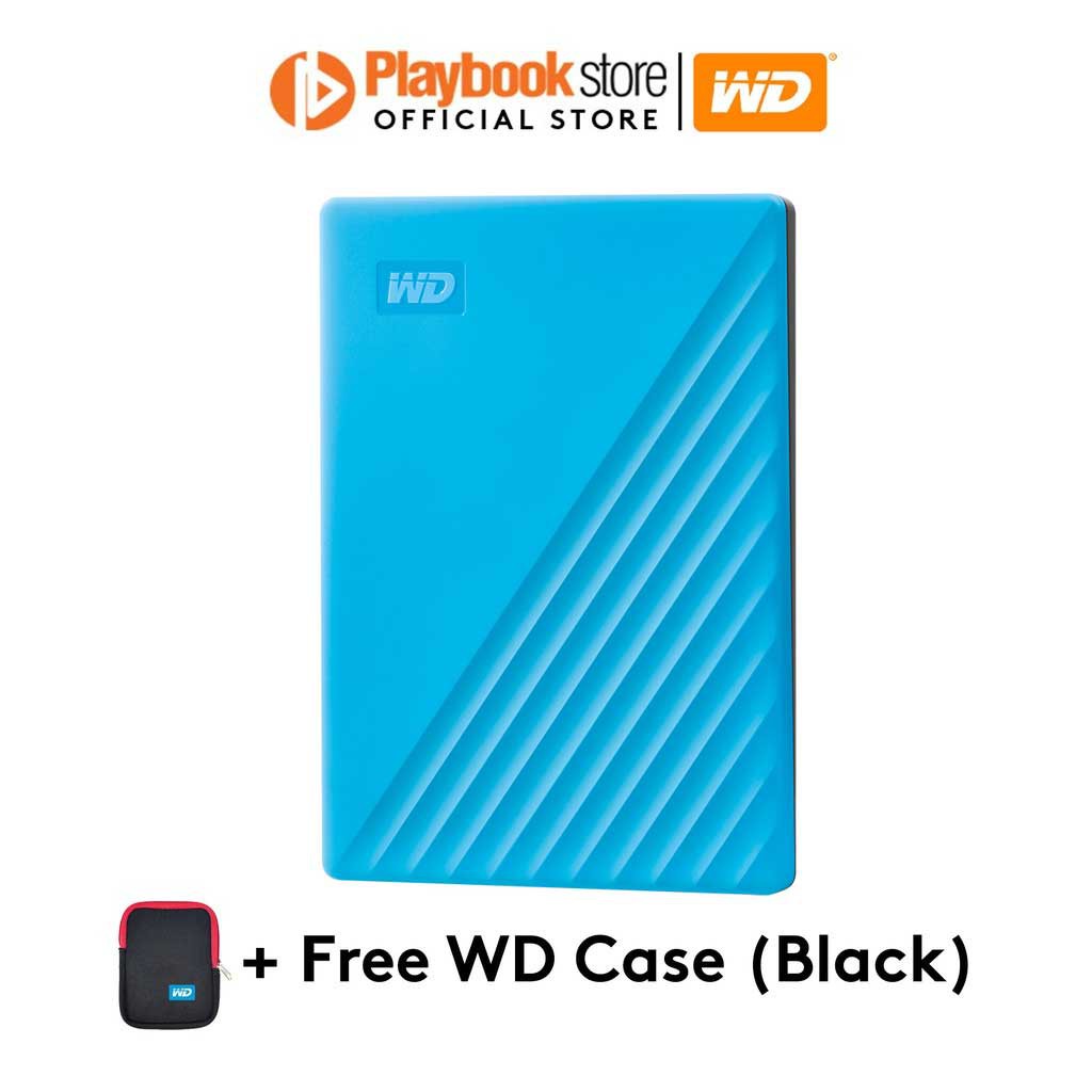 Western Digital My Passport 1Tb Portable External Hard Drive (Blue