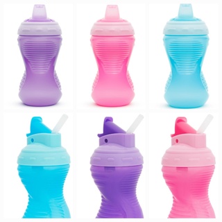 Munchkin Replacement Straws with Valves for Click Lock Flip Straw Cups in Light Blue/Light Purple