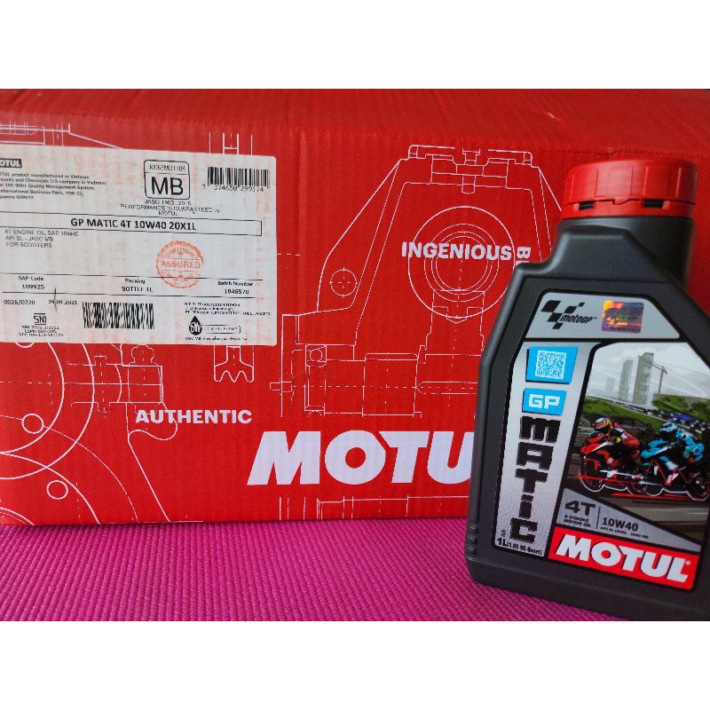 1 Box Motul GP Matic 10w40 1L 20pcs/box | Shopee Philippines