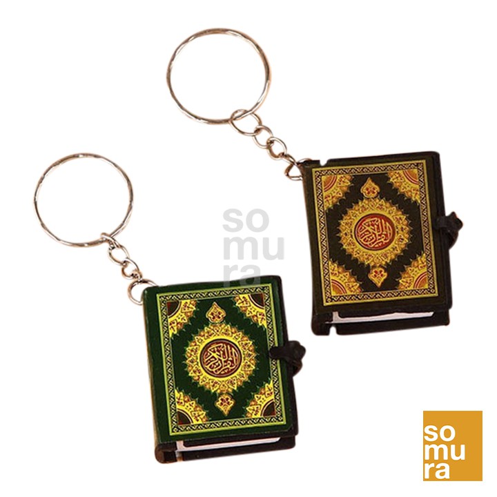 Muslim Mini Ark Quran Book Keychain Islamic Key Ring (KEY0005) | Shopee ...