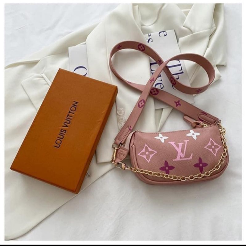 Lv pink sling bag best sale