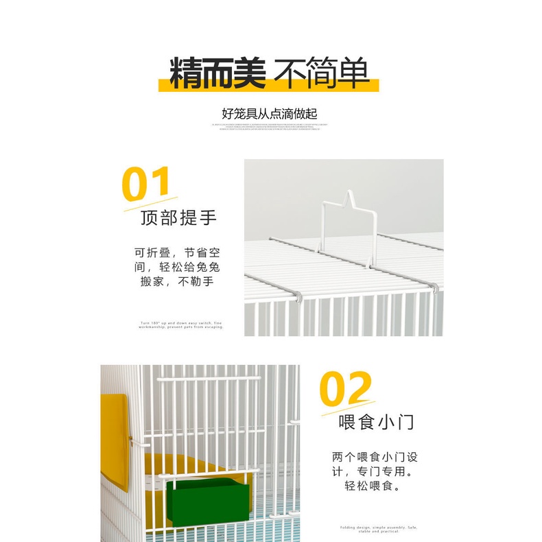 Ready Stock Rabbit Cage Extra Large Easy Clean Rabbit House 60cm Guinea ...
