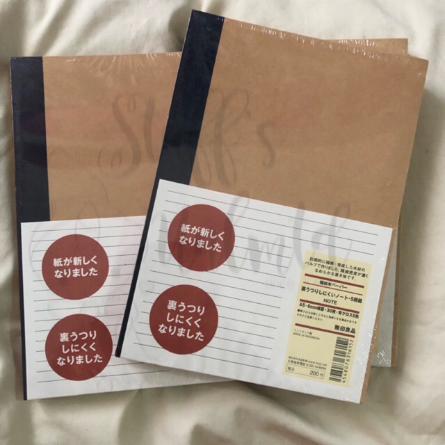 Muji a5 notebook set of 5 shopee philippines
