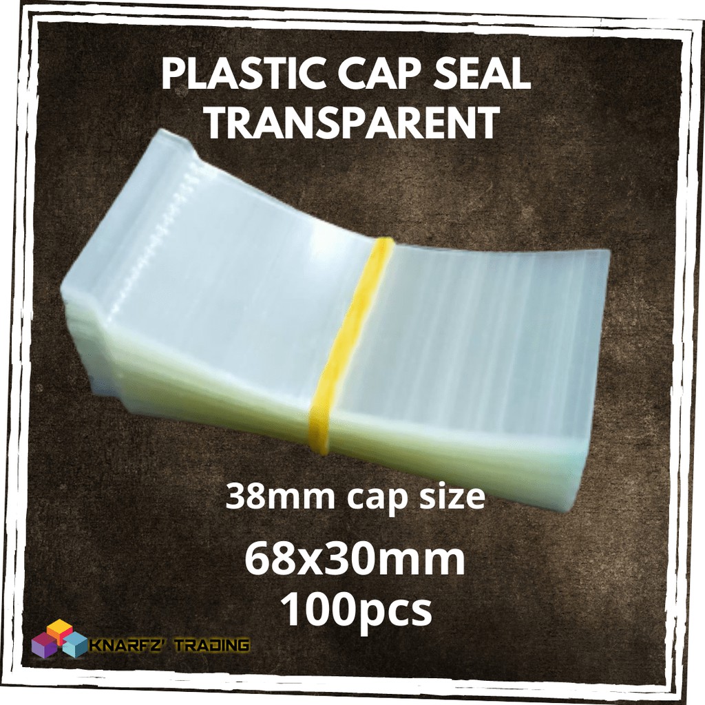Shrinkable Plastic Cap Seal Clear Sold by 100pcs per bundle Shopee