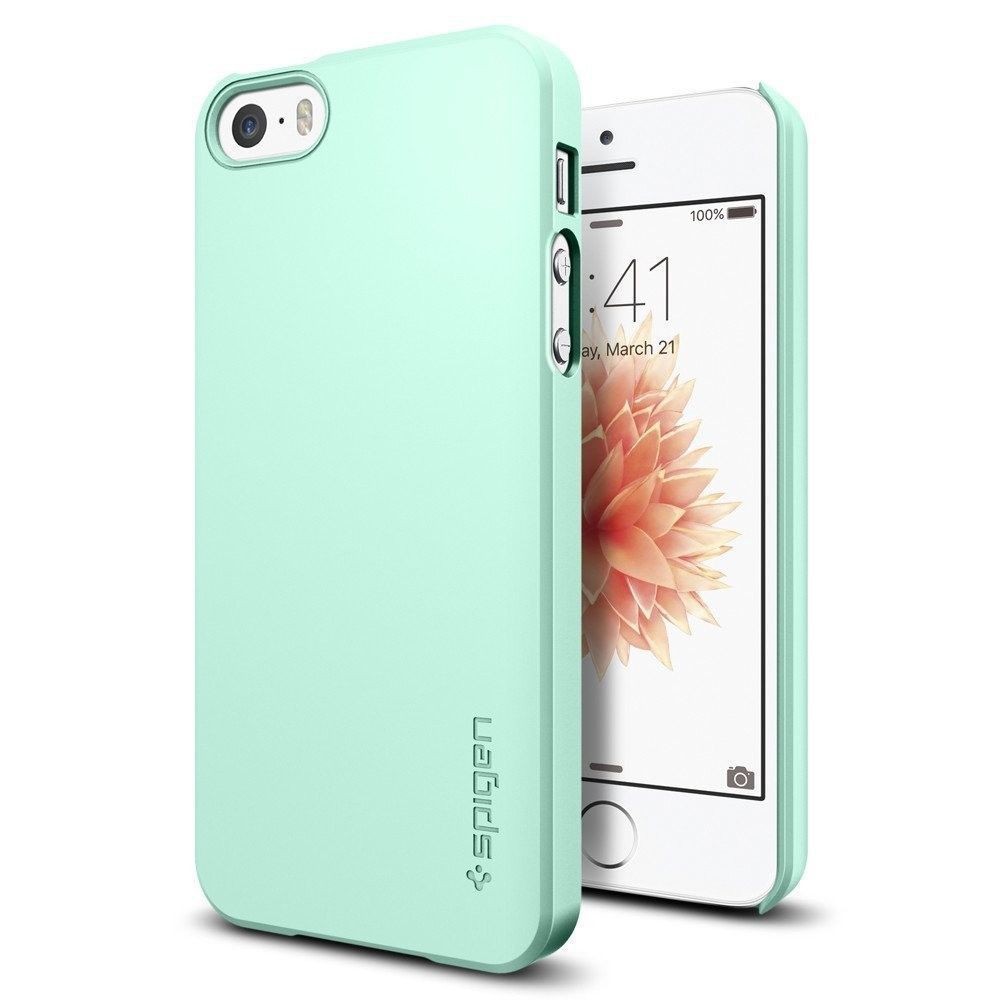 Spigen iPhone SE (2016) / 5S / 5 Case Thin Fit Mint | Shopee Philippines