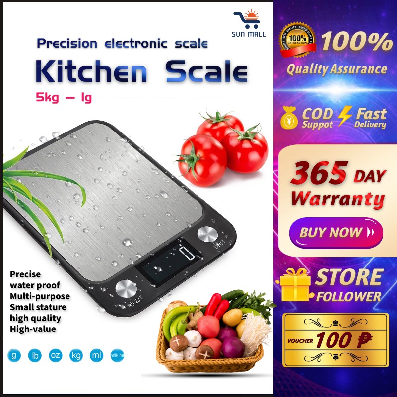 Digital Kitchen Scales 1g5kg Electronic Precision Food Diet scale for