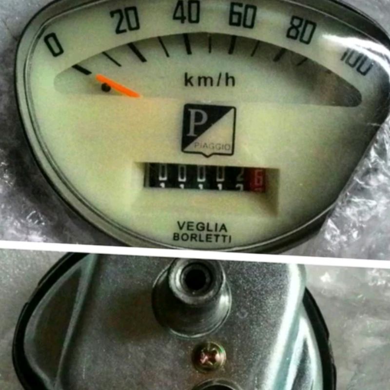 thumbnail image 2 of Olympia Odometer/Speedometer Scale Kit – 0-80 Km/h – Piaggio Vespa 50 L/R/N – White 2 of 6