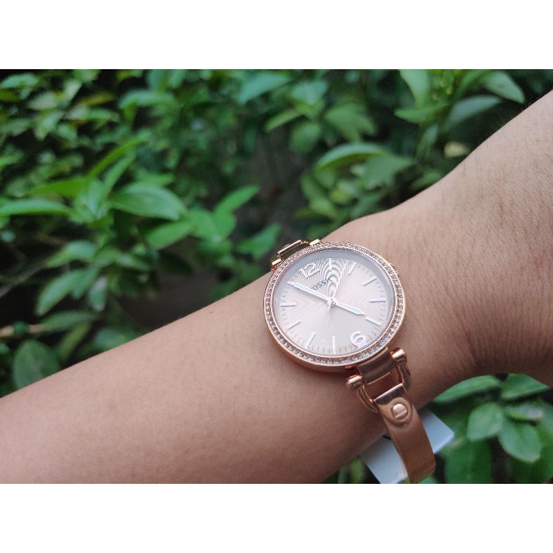 Fossil Watch ES3226 Georgia Rose Gold Slim Steel Bangle Shopee Philippines