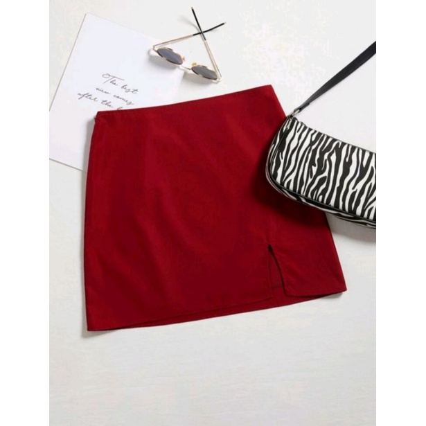 Borbs sexy_One slit mini slit skirt | Shopee Philippines