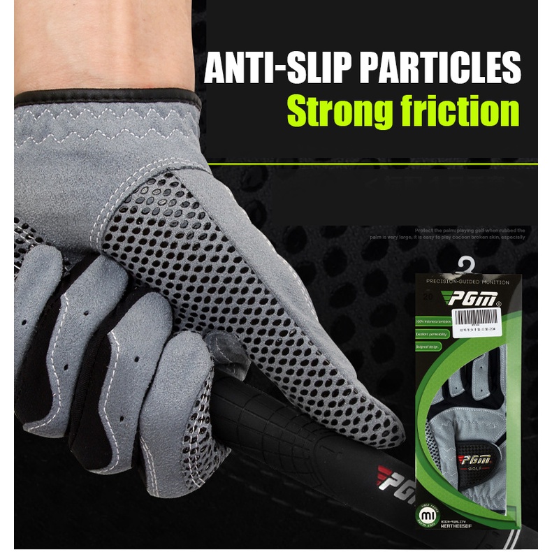 PGM Golf Microfiber Cloth Gloves Breathable Comfortable With Sweat Vents AntiSlip Particles Men
