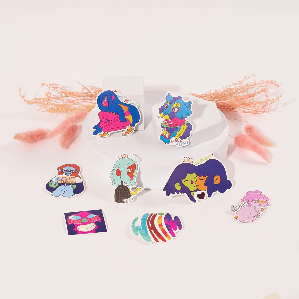 Whim Manila Girl Power Sticker Pack Journal & Planner Motivational