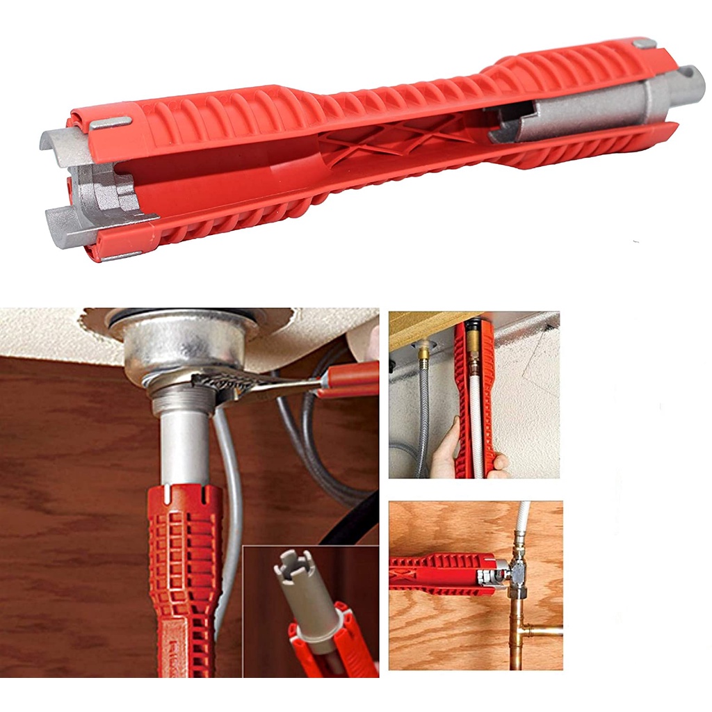 Multifunctional sink faucet installation and removal tools, Doublehead