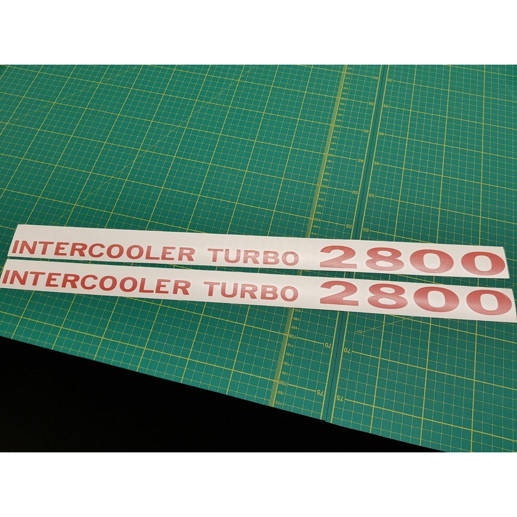 2Pcs/Set Mitsubishi Pajero Shogun Intercooler Turbo 2800 decals ...