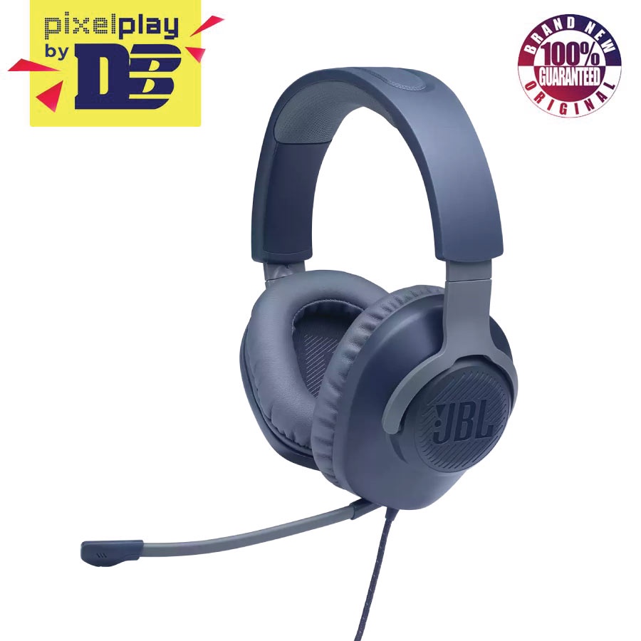 JBL Quantum 100 Wired Over-Ear Gaming Headset (Blue)