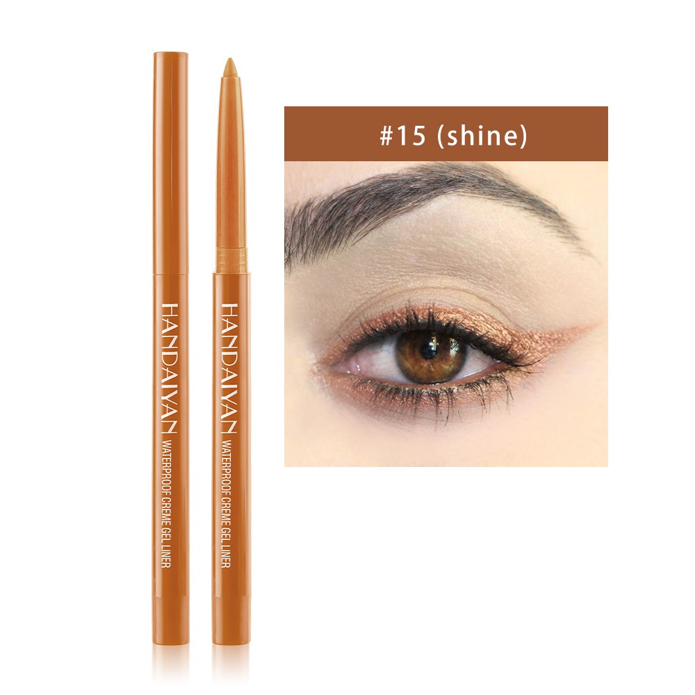 20colors Long Lasting Waterproof Fast Dry Eyeliner Pen Matte Eyeliner Pencil Rotatable Eye Liner 