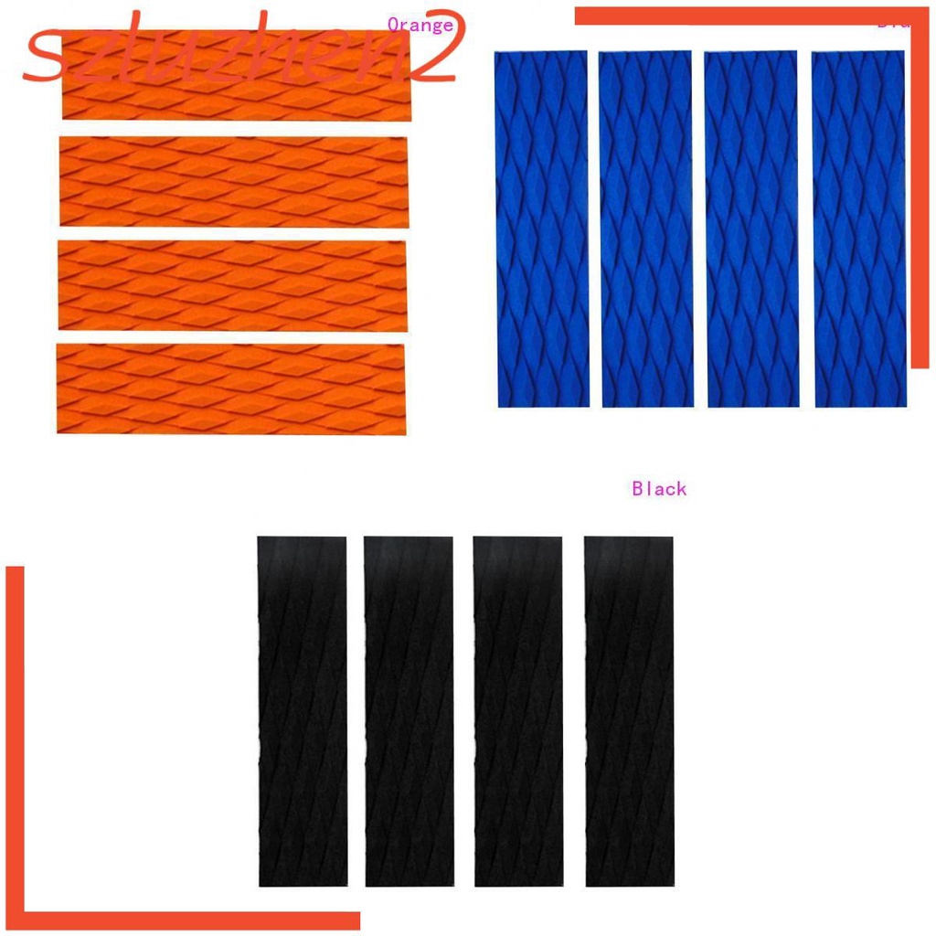 LOWEST4 Pieces Surfboard Traction Pads EVA Skimboard Traction Pad Bar