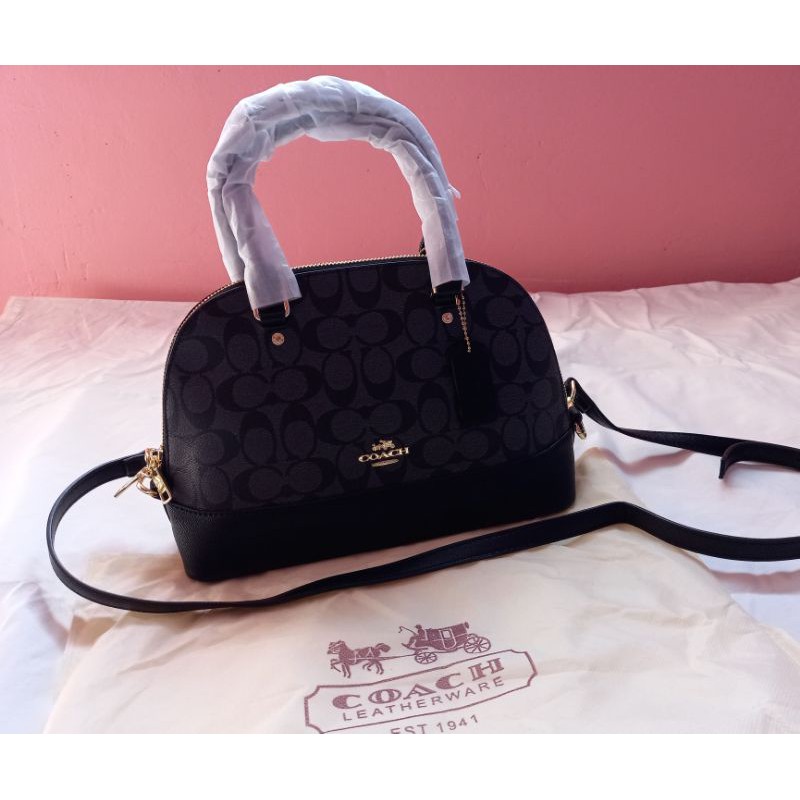 COACH ALMA MINI BLACK size 28 x 20 cm