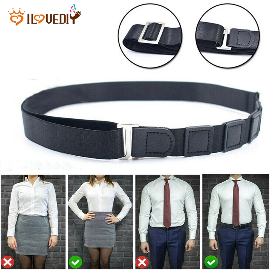 Shirt lock outlet belt