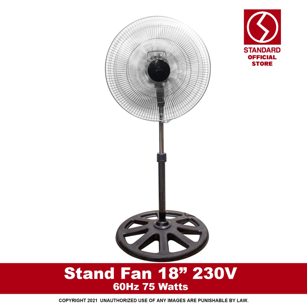 Standard Stand Fan 18" STO18E Metal Fan Blade Shopee Philippines