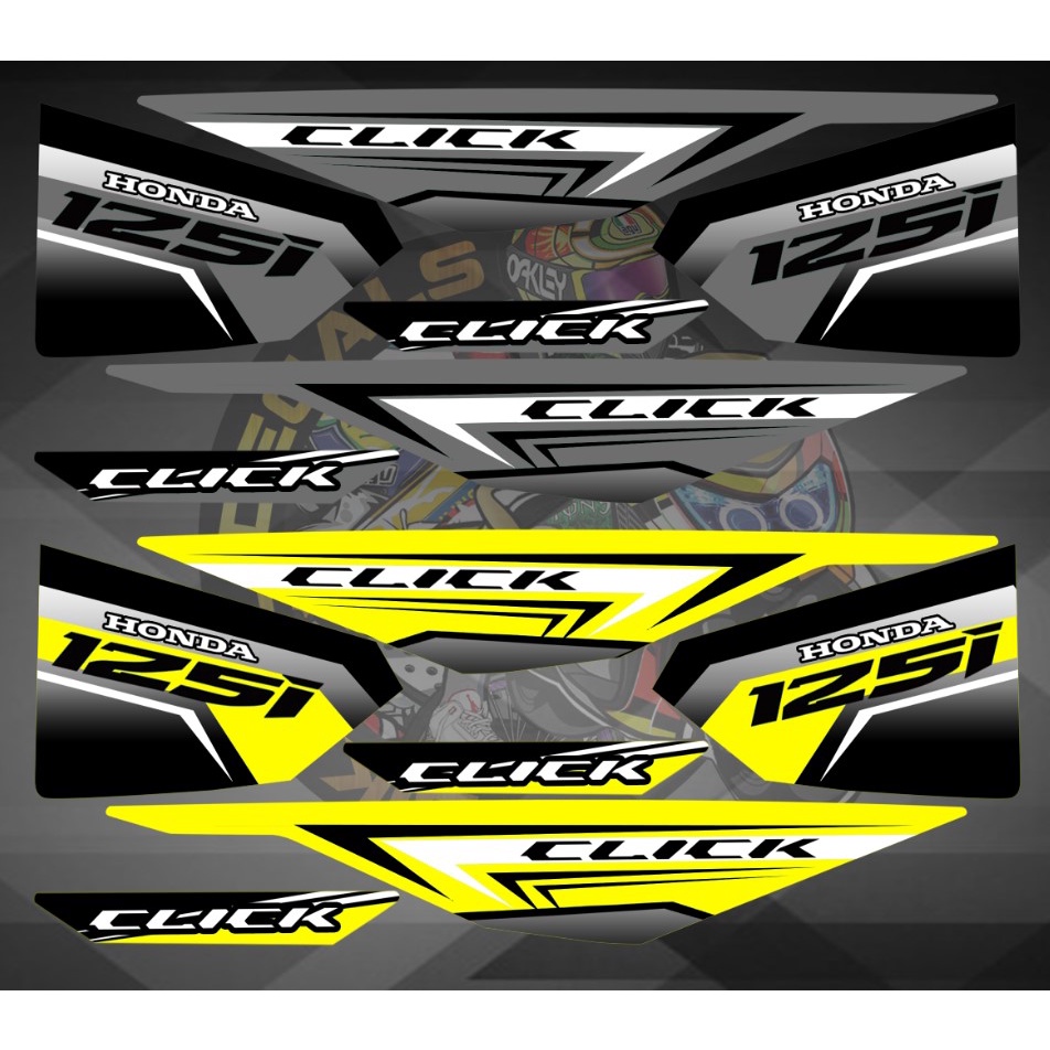 honda click v1 stock decals design 2 bikcol decals | Shopee Philippines