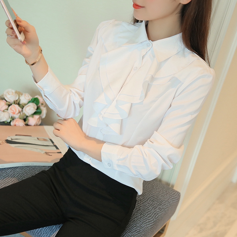 White store chiffon shirt