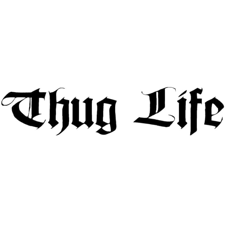 Thug life car/motorcycle vinyl sticker | Shopee Philippines