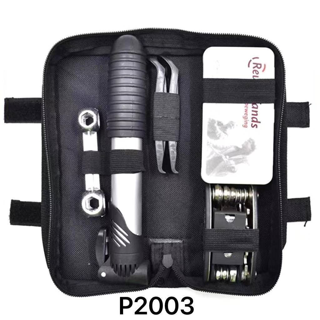 Ready to Use Bike Tire Repair Patch Tool Kit Complete Set with Frame ...