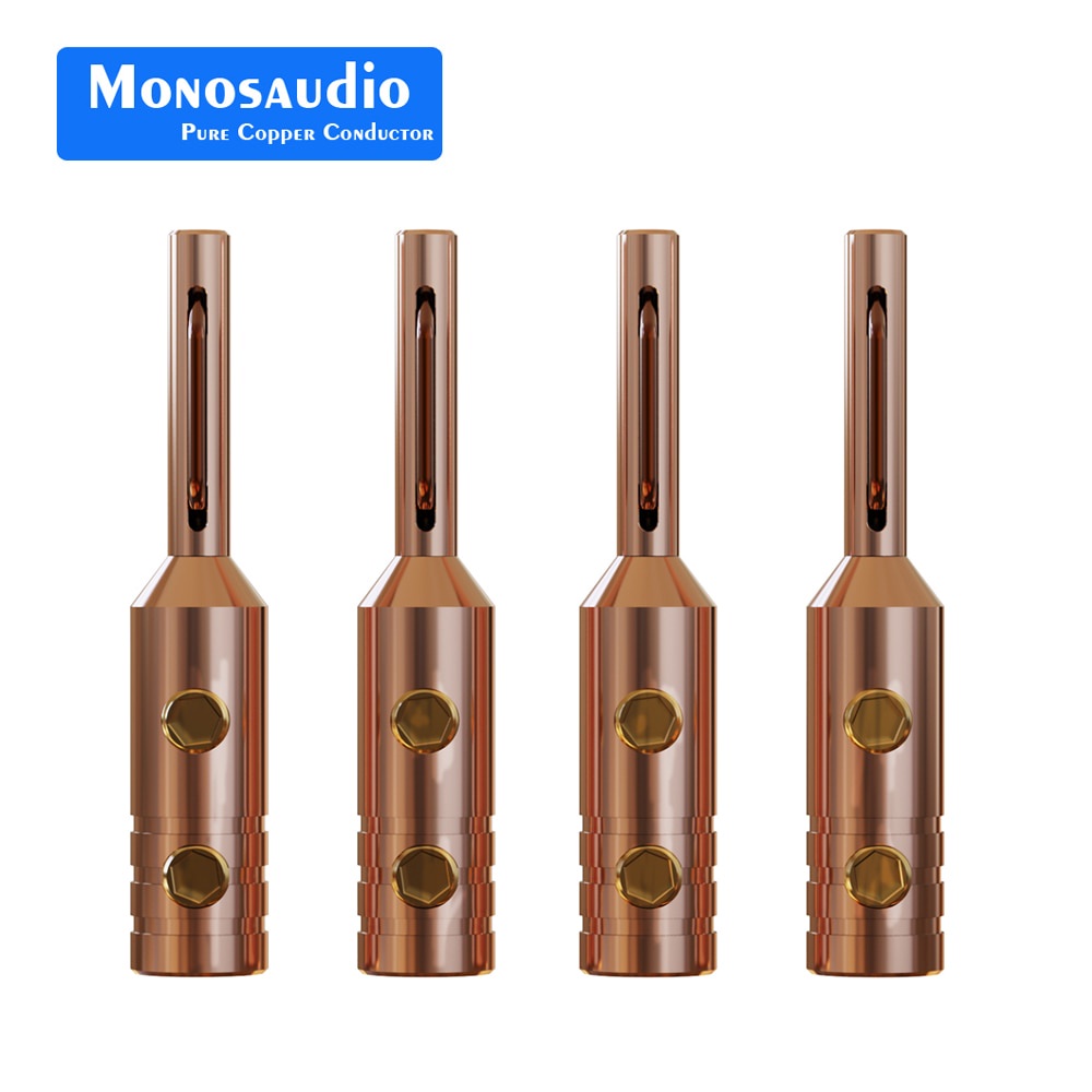 Monosaudio B80 Hifi Audio Banana Plug Pure Copper Silver/Gold/Rhodium ...