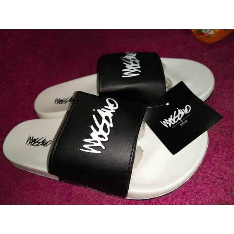 Mossimo Slides Slipper black blue white Shopee Philippines