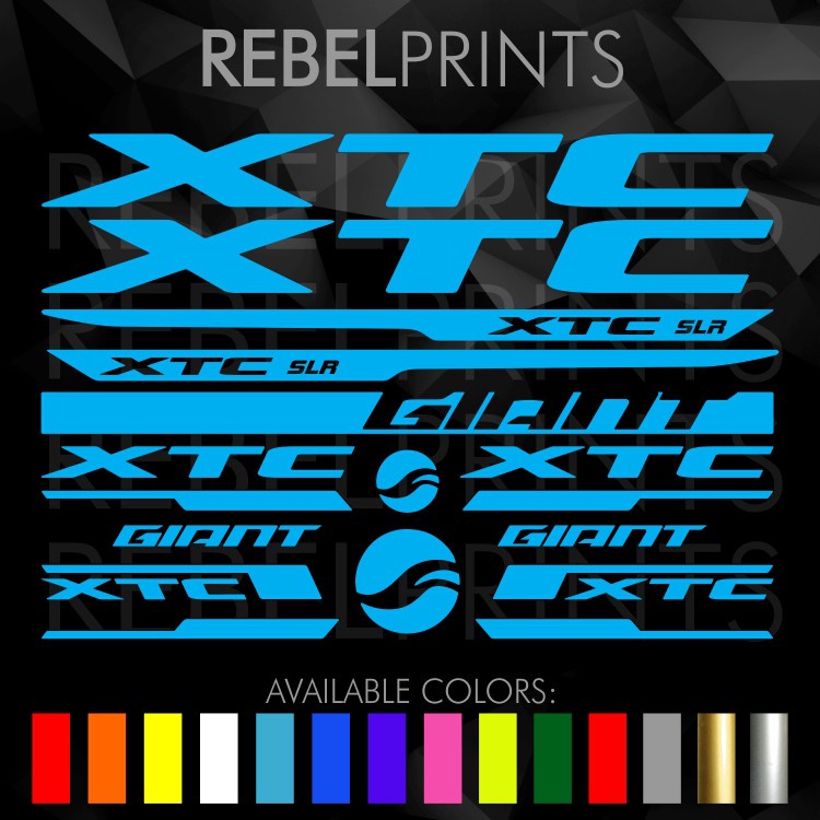 Giant XTC Sticker Decal for Mountain Bike and Road Bike Shopee