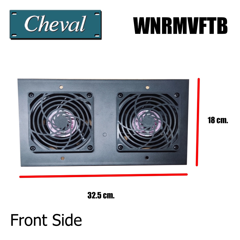CHEVAL WNRMVFTB Wallnet Roof Mount Fan Tray 2 Cooling For It Equipment ...