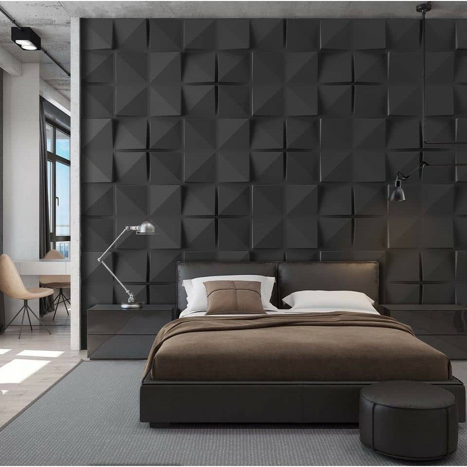 COD PVC Wallpaper 50*50CM 3D PVC Wall Panel 3D Background Wall
