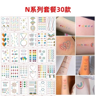  EGMBGM 52 Sheets Tiny Small Temporary Tattoos For Kids Boys  Girls, Tribal Animals Butterfly Anchor Compass Tattoo Stickers For Men  Women, 3D Cute Flower Fake Face Tatoo Kits Sets For